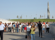 İlk Avropa Oyunlarının bağlanış mərasiminə dəqiqələr qalır. Bakı, Azərbaycan, 28 iyun 2015